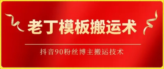 老丁模板搬运术：抖音90万粉丝博主搬运技术【揭秘】（老丁模型去哪买的）-拾希学社